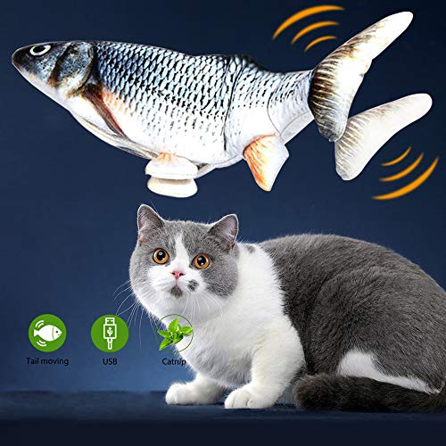 Floppy Fish Cat Toys for Indoor Cats with Catnip