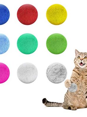 Colorful Soft Quiet Cat Wool Ball Toys Handmade