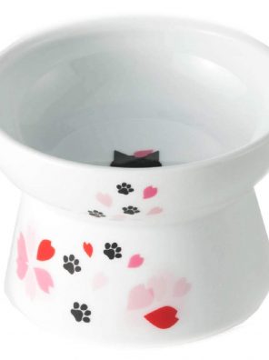 Raised Cat Food Bowl Dishwasher and Microwave Safe