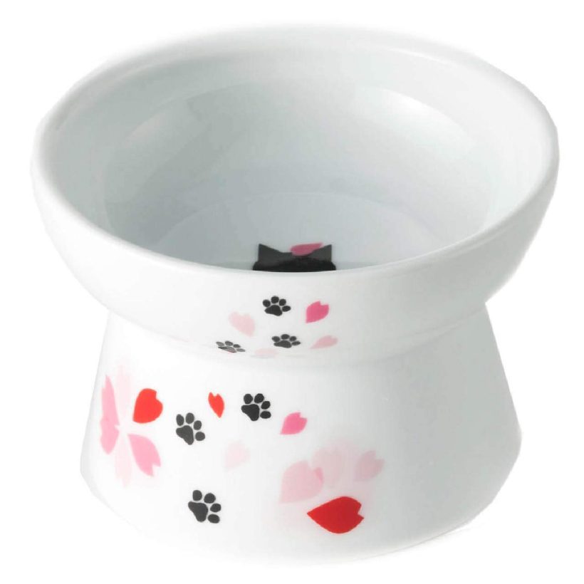 Raised Cat Food Bowl Dishwasher and Microwave Safe