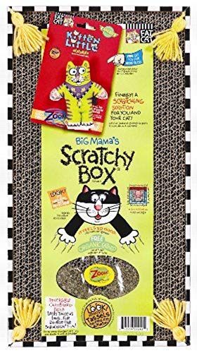 Petmate FATCAT Big Mama's Scratchy Box Cardboard Cat Scratcher