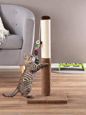 PETMAKER Cat Scratching Post - Tall Scratcher for Cats