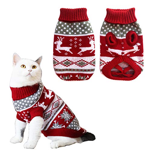 Vehomy Dog Christmas Sweaters Pet Winter Knitwear