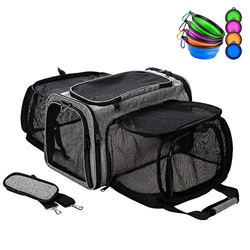Luxury Pet Carrier Two Soft-Side Expansion