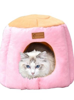 Cat Kennel Pet Kennel Semi-Enclosed Deep Sleep Cat Litter Sleeping Bed