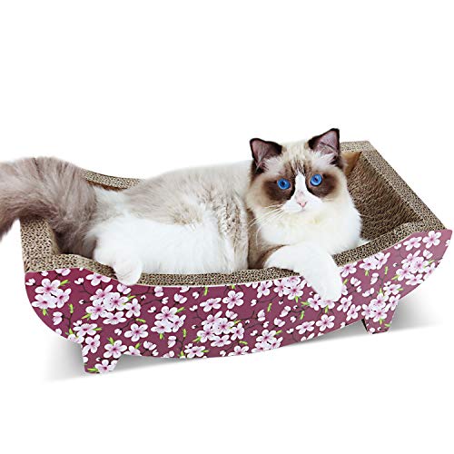 ScratchMe Cat Scratching Post Lounge Bed