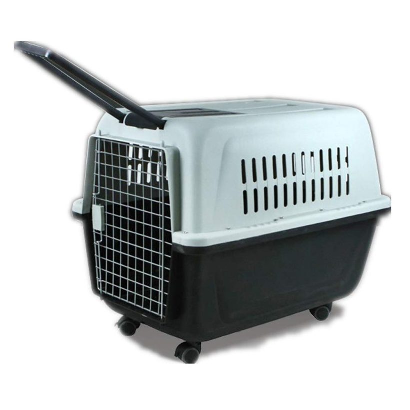 Cats Kennel Trolley Pet Kennel with Wheels