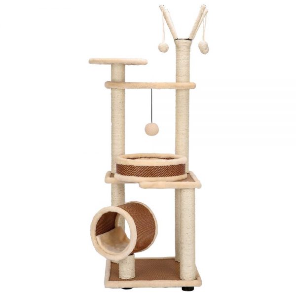 Cat Luxury Tree Tower Scratching Posts and 5 Toys Ball