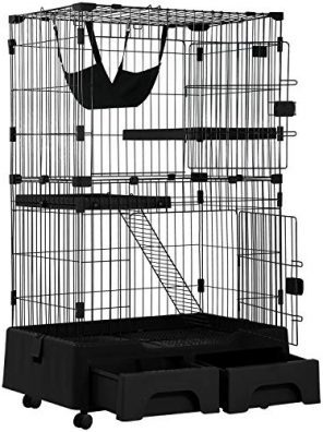 Cat Litter Box and Storage Case Playpen Kennel Crate