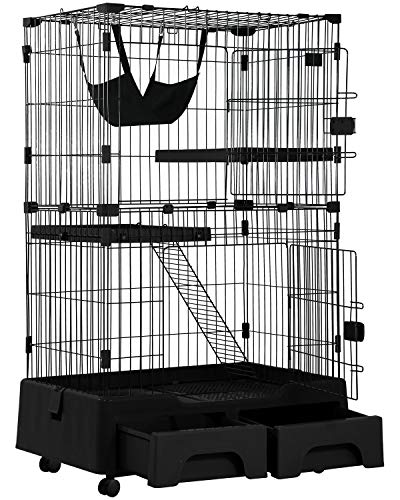 Cat Litter Box and Storage Case Playpen Kennel Crate
