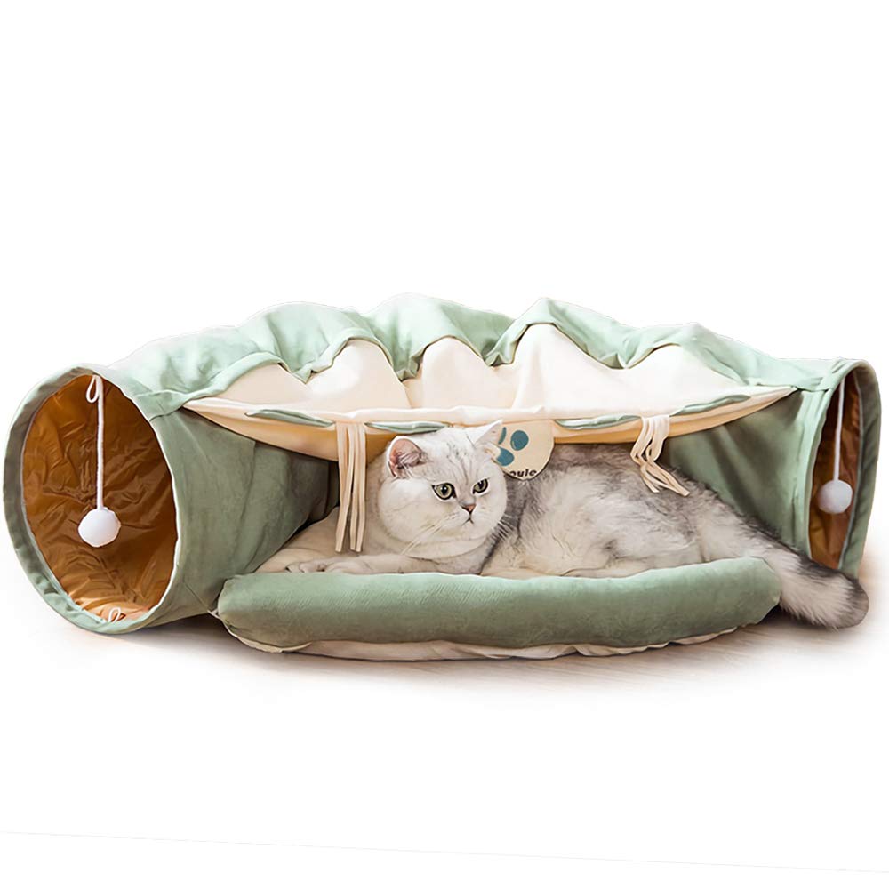 Foldable Soft Cat Tunnel Tubes Toys Pet Play