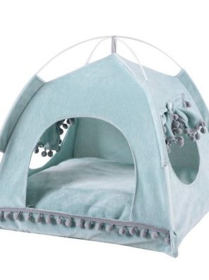 Foldable Cat Tent Indoor Pet House with Cushion