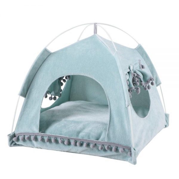 Foldable Cat Tent Indoor Pet House with Cushion