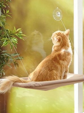 Window Mounted Cat Bed cat Hammock Pet Save Space 