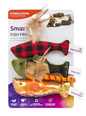 SmartyKat, Fish Friends, Soft Plush Cat Toys
