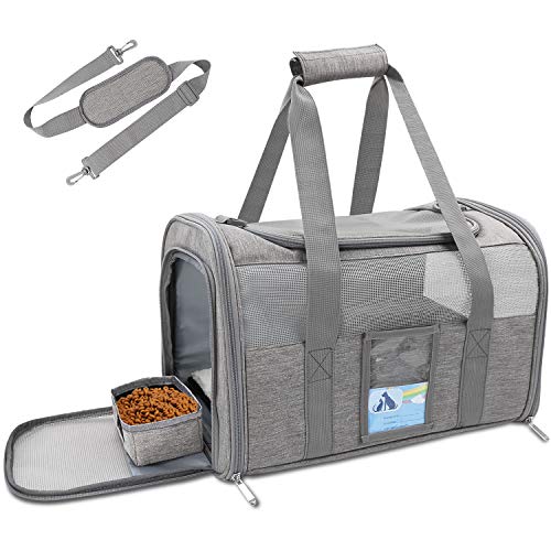 Cat Pet Carrier Airline Approved for Medium Cats Small Cats