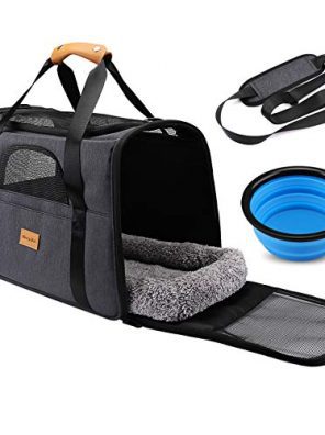 Airline Approved Folding Fabric Cats Pet Carrier