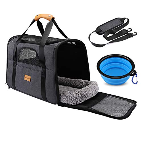 Airline Approved Folding Fabric Cats Pet Carrier