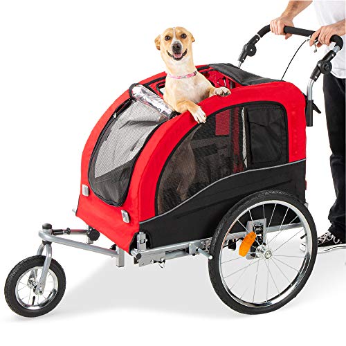 2-in-1 Pet Stroller and Trailer Safety Flag, and Reflectors