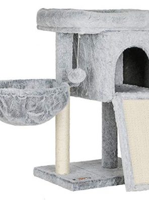 Cat Condo for Kitten Activity Center with Large Scratching Board