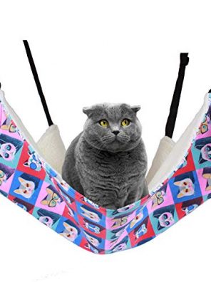 Large Hanging Cat Hammock Bed for Cage or Chair