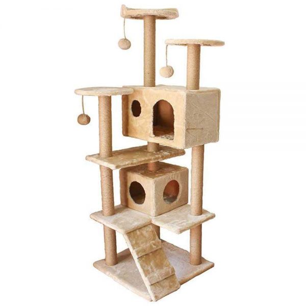 B&MF Cat Tree Apartment Furniture Kitty Activity Tower