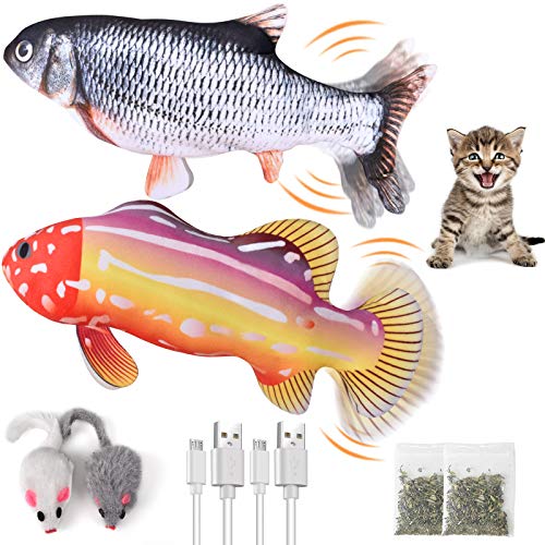 Fish Cat Toys for Indoor Cats Interactive