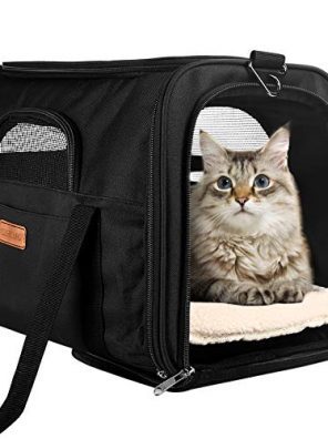 Cat Carriers Airline Approved Travel Pet Bag Mesh Window and Escape-Proof Buckle