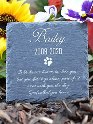 Custom Memorial Plaque for Pet Cat Dog Slate Stone