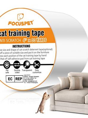 FOCUSPET Cat Scratch Tape Deterrent 4" x 33 Yards