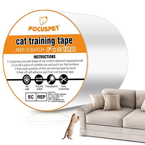 FOCUSPET Cat Scratch Tape Deterrent 4" x 33 Yards