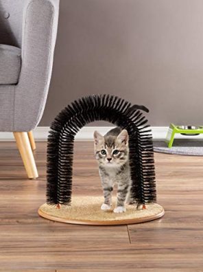 PETMAKER Self Grooming Cat Arch- Bristle Ring Brush