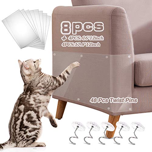 Cat Couch Protector, 8 Pack Self-Adhesive