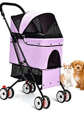 Giantex Pet Stroller Cat Dog Stroller