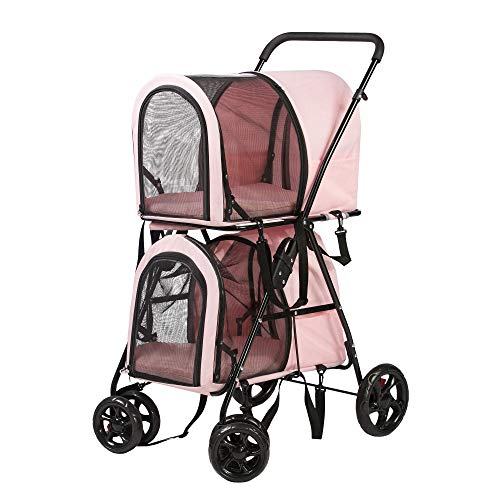 Cats Foldable Pet Stroller for Small Medium