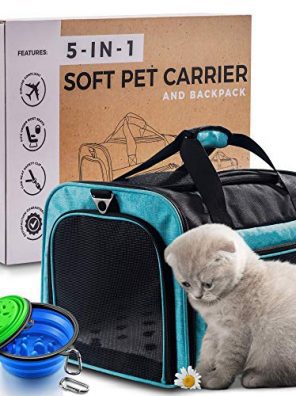 Premium Cats Airline Approved Soft Pet Car Carrier Crate