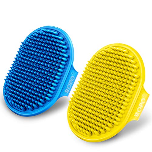 Cats Pet Shampoo Bath Brush Soothing Massage Rubber Comb