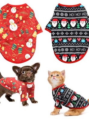 HYLYUN Dog Christmas Shirt 2 Packs