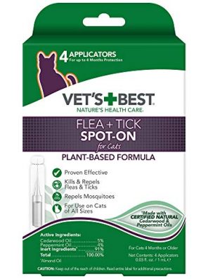Vet's Best Flea, Tick Spot-On for Cats