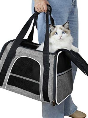 Soft Cat Carrier with Top Mesh Window Breathable