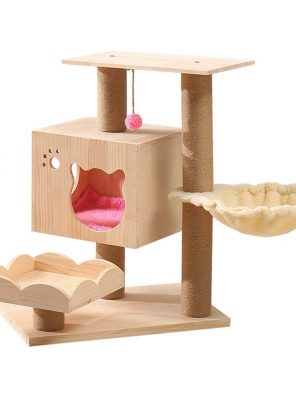 Multi-Platform Catch Cats Tree Steady and Secure Environment Play Scratch Pet Toy 