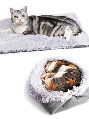 Warming Pet Cat Bed Dog Bed Mat, Foldable Ultra-Soft