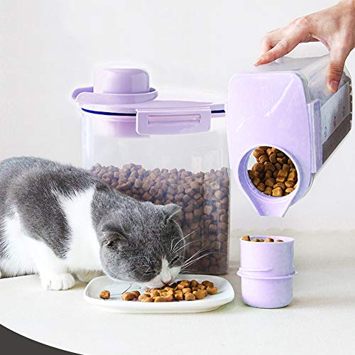 Cats Pet Food Storage Container Dry Food Dispenser