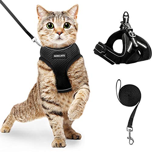 AOKCATS Cat Harness and Leash Set for Walking Escape Proof
