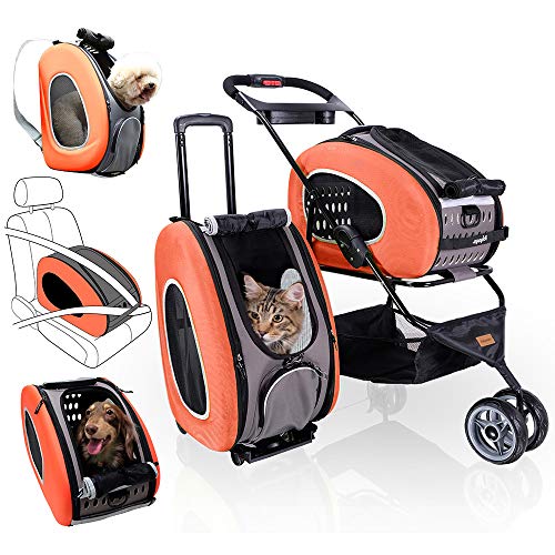 Cats Pet Carrier with Backpack Stroller