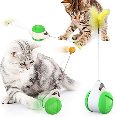 Soddeph Balance Cat Toy for Kitten, Self Rotating Ball Cat Teaser