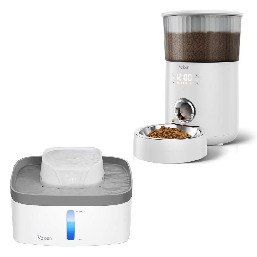 Veken 135oz/4L Automatic Pet Feeder