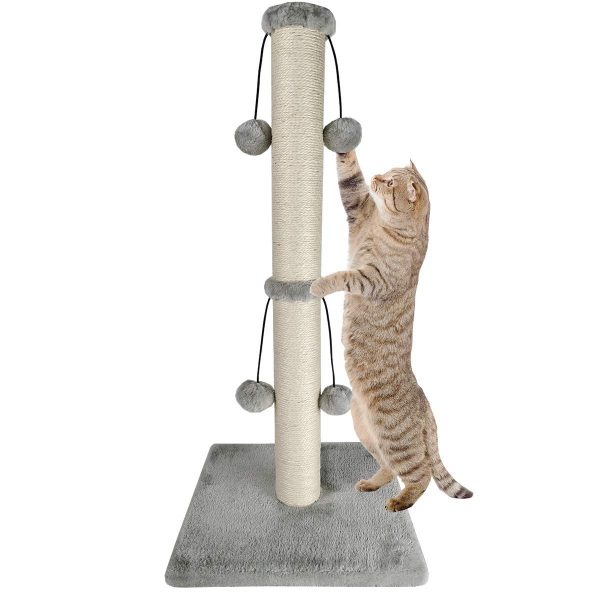 Cat Scratcher for Large Cats with Teasing Toy Ball