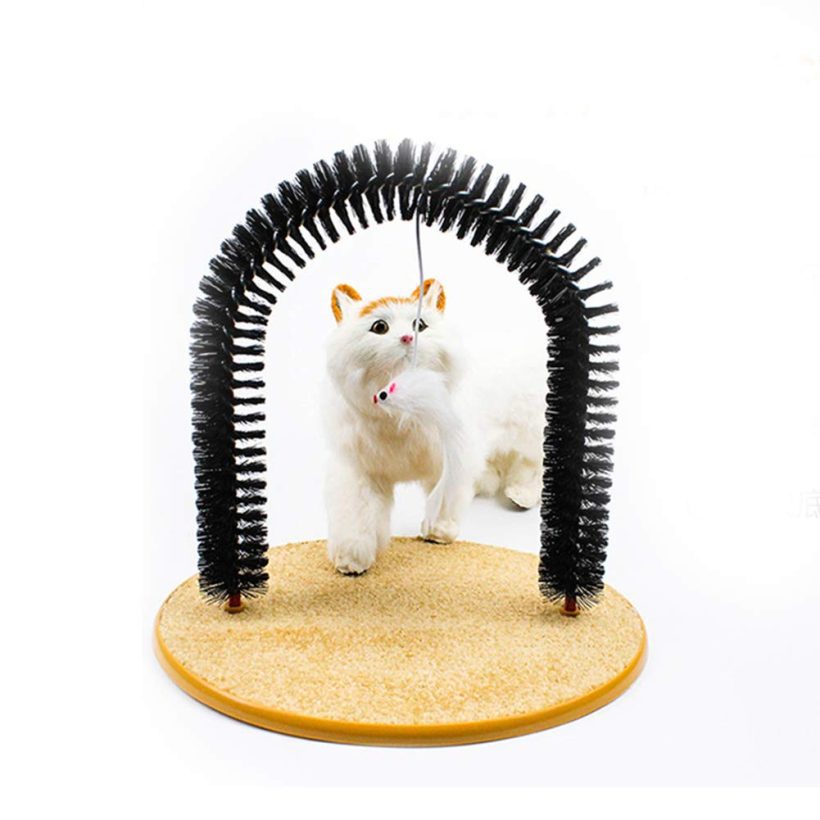 Cat Scratcher Grooming Arch Playing and Scratching