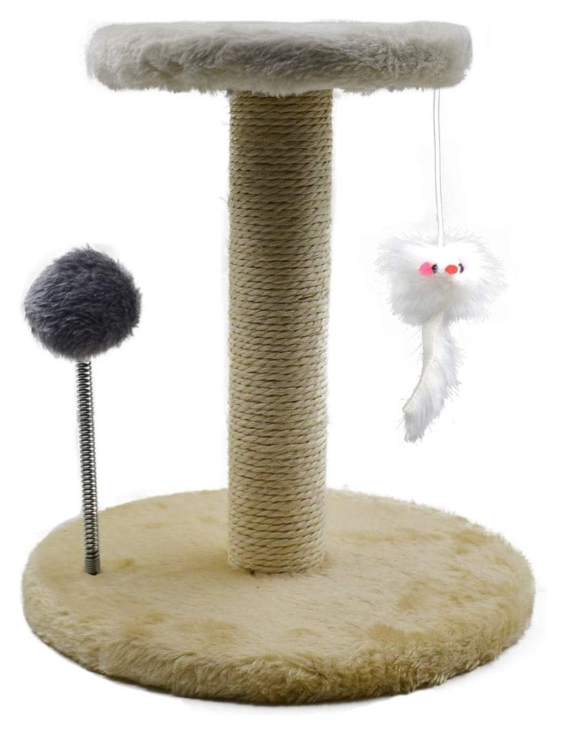 Apartment Furniture cat Tower Scratching Post and Hammock